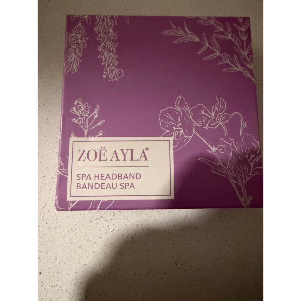 Zoe Ayla Spa Hair Towel Headband Bandeau Eco Friendly Purple NIB FABFITFUN